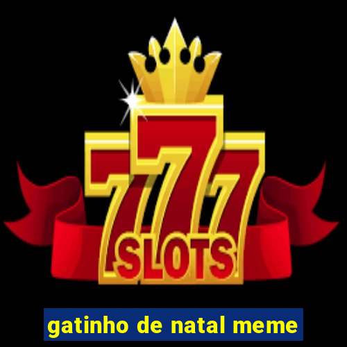 gatinho de natal meme